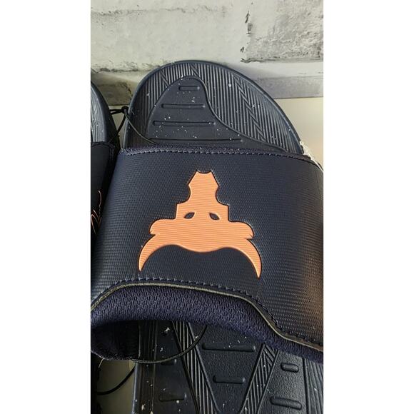 Project Rock 3 Slides UA \'Midnight Navy Flare Orange 3026034-403 New Men\'s 14 main image 5